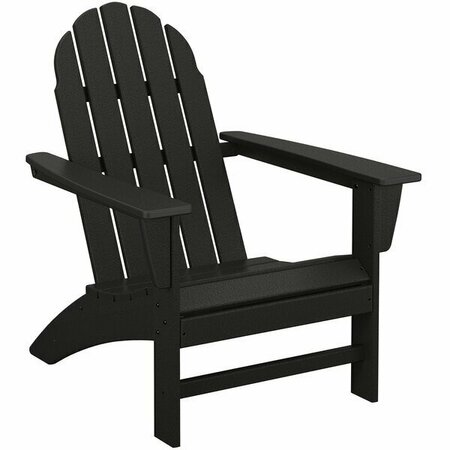 POLYWOOD Vineyard Black Adirondack Chair 633AD400BL